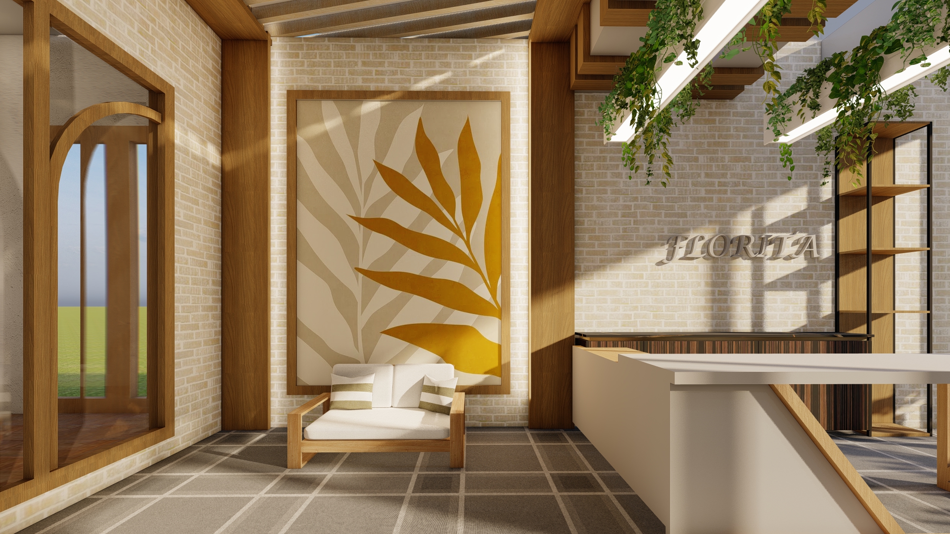Interior de un
                                living