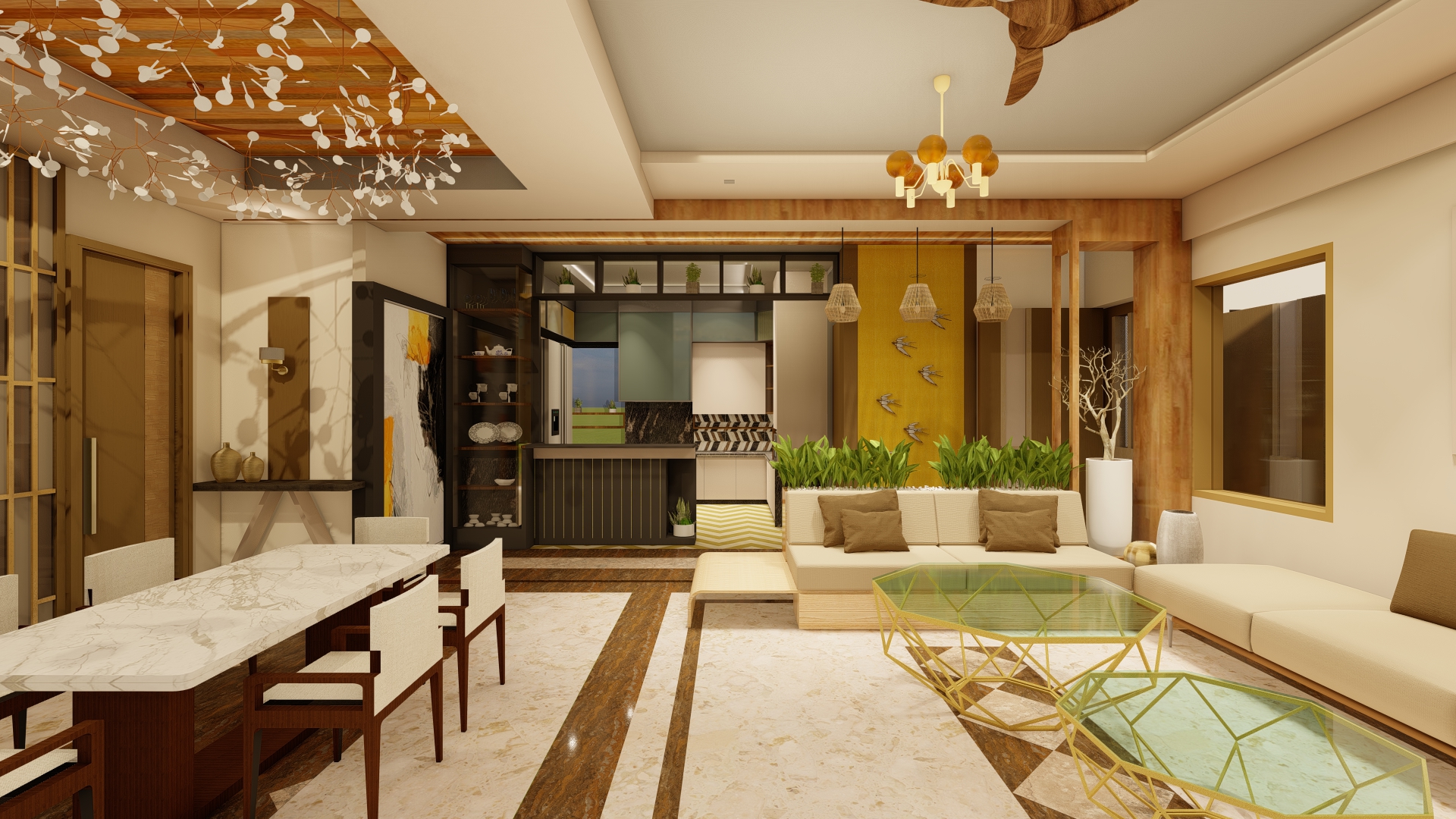 Interior de un
                                            living